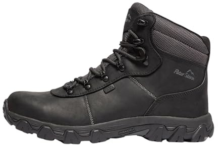 Peter Storm Men's Caldbeck Waterproof Leather Walking & Hiking Boots | StormShield Lining, StormGrip Rubber Outsole, Wide Toe Box, Phylon Midsole, TPU Shank Support, Outdoors Footwear