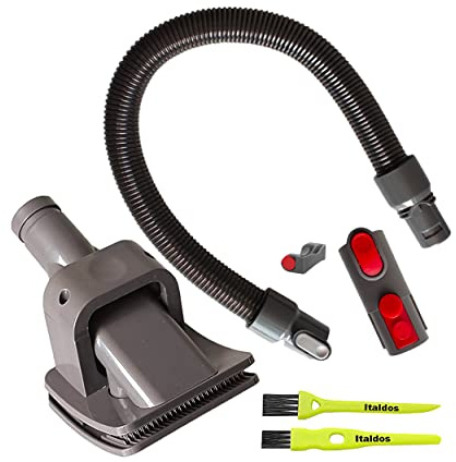Italdos Brosse Poils Chat et Chien pour Aspirateur Dyson V11 V10 V8 V7 pour Chute de Poils d'Animauxavec Adaptateur et Convertisseur + 2 Brosses