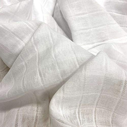Kt KILOtela - Musselin-Stoff, Biologisch abbaubare Baumwolle, für die Herstellung von Make-up-Entferner-Tüchern, Windeln – Zertifiziert nach Öko-Tex Standard 100 – 200 x 130 cm | Farbe: