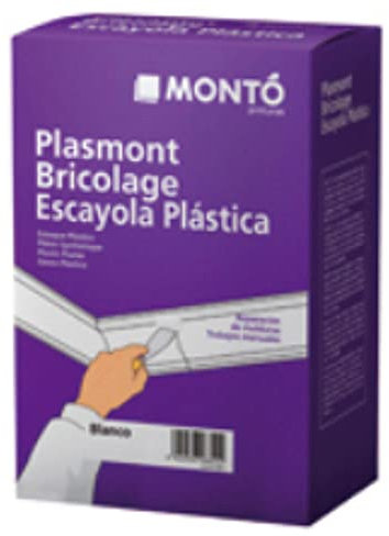Masilla Plasmont Bricolage Escayola Plástica preparado en Polvo color Blanco 1kg