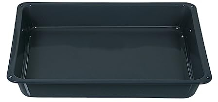 ensipart Backblech hoch kompatibel mit AEG 14002470102/5 466x385x66mm Fettpfanne emailliert