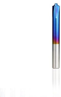 1 Stück Hartmetall-Schaftfräser R0.5-R5.0 Nano Blau Beschichtete Eckenrundung Schaftfräser Radius Fräser for CNC-Maschine(Size:R1.0xD4x50L)