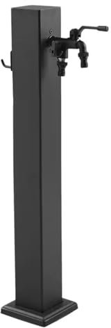 Colonna d'acqua verticale da giardino in acciaio inossidabile 304, supporto per tubo autoportante con rubinetto, rubinetto antigelo per esterni, erogatore d'acqua idrante, fontana, irrigazione (80 cm,