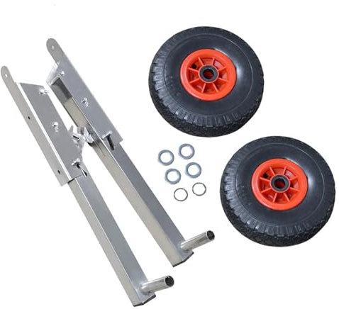 Abnehmbare Starträder, Bootsstarträder - Launch Wheels Klappbare Außenbordmotorräder,Starträder, Starträder, verstellbares Kanuwagen-Edelstahl-Bootsanhängerrad