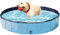 Rinling Piscina per cani, 160 x 30 cm, pieghevole, antiscivolo, piscina (blu XL)