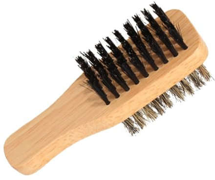 Beaupretty Bartbürste Mit Wildschweinborsten Für Männer Naturborsten Weich Und Gesund Für Den Friseur Geschredderte Haarbürste