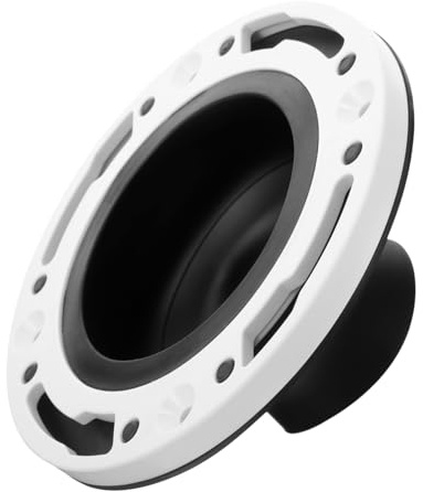 LIFKICH Kit Reparación Brida Inodoro Duradera Fácil Instalación Brida para Baño Moderno Accesorio Fontanería Fiable Compatible RV sin Fugas Color Negro