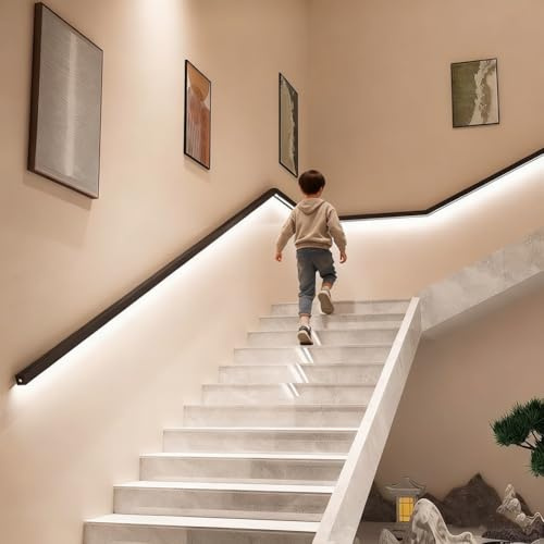 Artiz Corrimano LED Con Luce Sensore, Corrimano Per Scale Interne A Parete Luci Da Parete Illuminate Notturne Per Scale, Camere Da Letto, Deck, Corridoi(100cm/3.28ft)