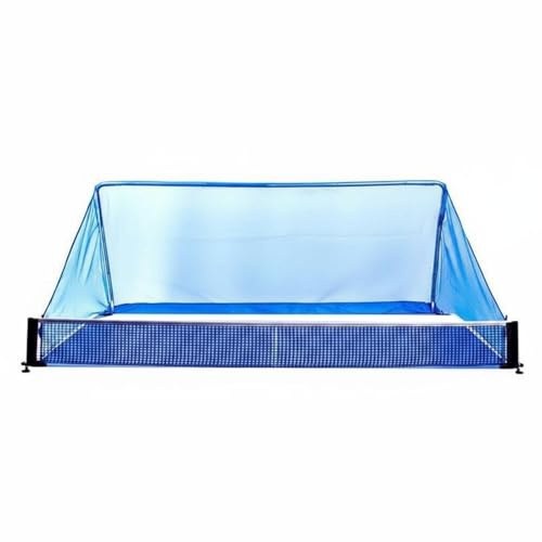 Gralara Balles de Tennis de Table Retour Filet Collecteur Entraînement Filet Réception Retour Cadre Réglable Tubes en Fer Usage Répété Convient à Séances à la Maison Perfectionnement Personnel