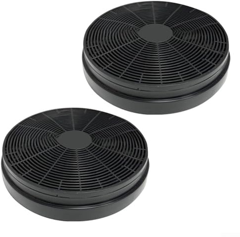 2 stycken aktivt kolfilter för köksfläkt, 175 x 35 mm ersättningsfilter för luktreducering, enkel installation, svart köksfilter för hushållsapparater