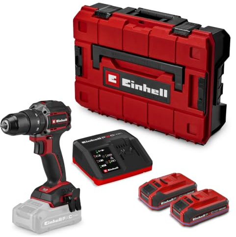 Einhell Professional Akku-Schlagbohrschrauber TP-CD 18/50-C Li-i BL (2x3Ah) | PXC | 18 V | Brushless | 50 Nm | Anti-Kickback | 13 mm Metallbohrfutter | 2-Gang | inkl. 2x 3,0 Ah SEALED Akkus