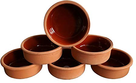 6 stampi in terracotta, stampo per tapas, gratin guevec, Grei xonera, cazuela