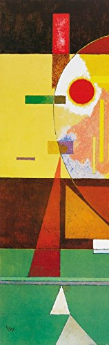 1art1 Wassily Kandinsky Zersetzte Spannung, 1930, 1-Teilig Selbstklebende Fototapete Poster-Tapete 240x75 cm