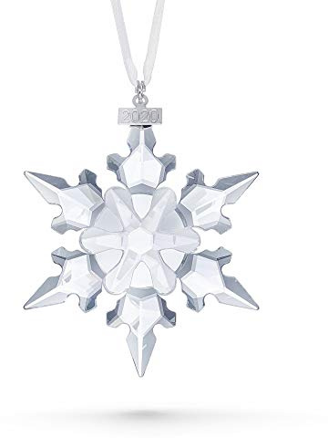 Swarovski Ornament, kleine Schneeflocke, Kristall, Weiß, Hängend, Weihnachten