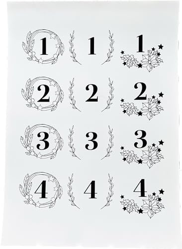 DIN A4 Kerzensticker Kerzentattoos Advent Folie für Stumpenkerzen