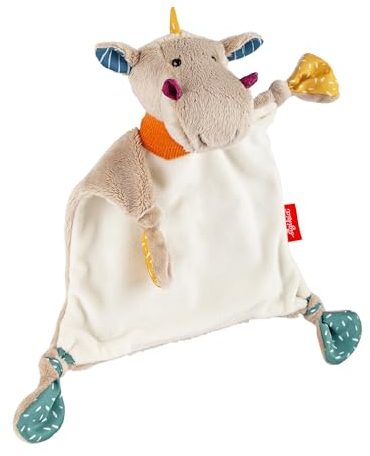 Sigikid Schnuffeltuch Drache grau Baby Schmusetuch - Spielzeug Stofftier Kuscheltier – Stofftuch für Neugeborene - Plüschtier zum Trösten für Babys und Kleinkinder ab Geburt geeignet