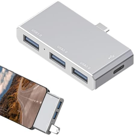 docking station per notebook, docking station USB C - Docking station per 3 monitor 4 in 1 TIPO C - Docking station portatile e multifunzione multi-funzione