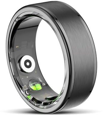 findtime Smart Ring Smartringe Herren Damen Smart Ring Android Fitness Ring Tracker Pulsmesser Sauerstoffsättigung Schlafmonitor Schrittzähler Gesundheitsüberwachung Aktivitätstracker