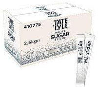 White Sugar Sticks -1000 Count (Pack of 2) | Individually Wrapped for Freshness and Hygiene | Convenient for Coffee, Tea, and Deserts | Perfect for Home, Office, and Cafes