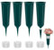 4PCS Cemetery Vases With Spikes And Base, Plastic Grave Flower Pots, Memorial Grave Flower Vase, Flower Vases For Graves Grave Yard Garden Decoration (Green)