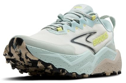 Brooks Women’s Caldera 8 Ultra Trail Running Shoe - Misty Blue/Coconut/Chateau - 9 Medium