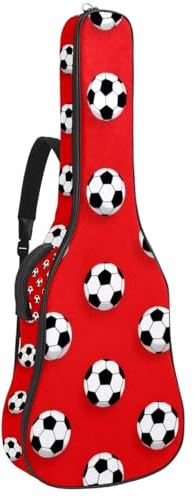 KengjuTesu 43 Zoll Akustikgitarre Softcase mit Rucksackgurt und 2 Taschen Dunkler Hintergrund Game Controller, Keine Polsterung Rucksack Wasserdicht Oxford Tuch Bassgitarre Gigbag für Konzertgitarren