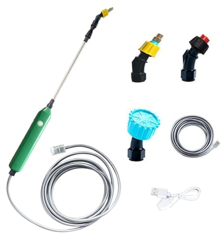 Pulverizador de agua eléctrico para jardín, pulverizador de agua eléctrico, portátil, automático, a prueba de fugas, para exteriores, jardín, agricultura, patio