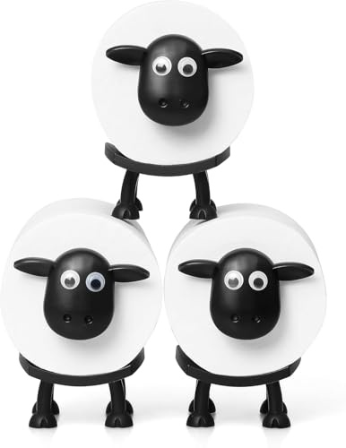 Sheep Toilet Paper Holder [The Original] Stackable for 42 mm Rolls – Perfect as a Decoration for Toilet Paper, Toilet Roll Holder, Toilet Paper Holder
