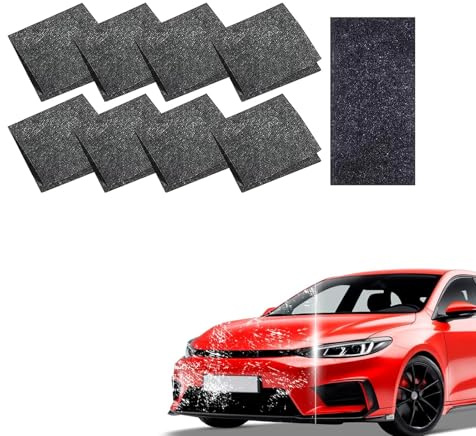 8 Stück Nano Kratzerentferner Tücher, Sparkle Tuch für Auto Lackreparatur, Magic Tuch für Reparatur von Kratzern, Farbresten, Wirbeln, Wasserflecken und Oberflächenpolieren