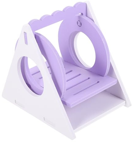 SHINEOFI Balançoire pour Hamster Jouet Suspendu en PVC Violet Petit Format pour Cage D’Exercice Décoratif Animaux de Compagnie Petits Rongeurs