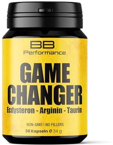 Ecdysteron-Arginin-Taurin Komplex, 30 Kapseln, Pre-Workout Supplement mit Ecdysteron (20-Hydroxyecdysone), L-Arginin & L-Taurin, Non-GMO, ohne Füllstoffe