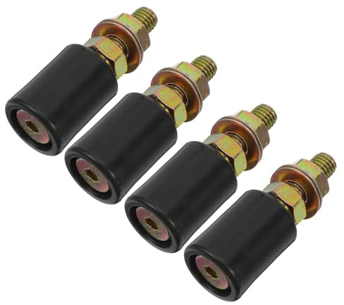 HIAKDOFT 4 Pezzi Kit 4 Ruote in Nylon per Porte Scorrevoli, Pulegge Resistenti per Cancelli Elettrici e Armadi, Rulli Girevoli per Ferramenta Industriale e Uso Domestico