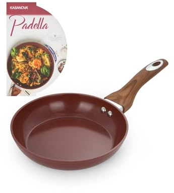 KASANOVA Padella 20 cm in ceramica burgundy New Ceramic