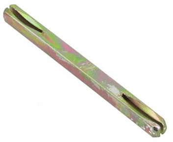 Eje cuadrado de hierro de 85-130 mm, pasador galvanizado para manija de puerta y ventana con fijación de empuje con muescas de 8 mm para una fijación segura y fácil instalación
