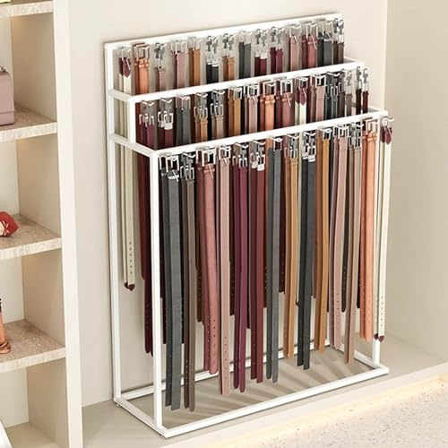 3-nivås metallbälte displaystativ slips nizer rack för detaljhandel halsduk & sjal hängare paraply förvaringshylla tillbehörshållare för hem och butik