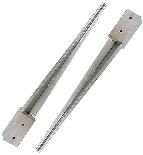 Fence Post Spike 75mm x 75mm (3) Galvanised 2 Pack by fencepostspikesuk
