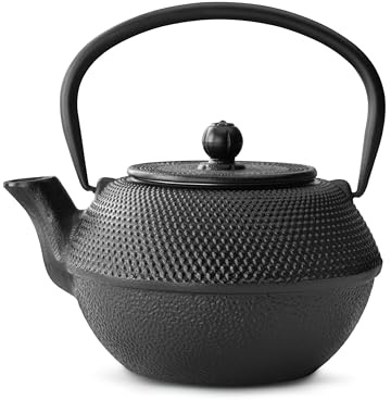 Bredemeijer tekanna i svart gjutjärn 1,1 liter jang med rostfritt stål filter