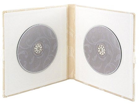 'CD Album Bogota, Crema, con 2 CD S – CD di album in Bianco Crema Per Fotocamere Digitali di nozze foto