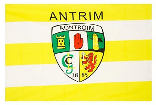 Offizielle Flagge Irland ANTRIM GAA Kamm 152cm x91cm sehr begrenzt verfügbar