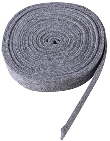 Luoem Filzband Grau 5cm Breit 5m Lange Wollfilz Band Zum Basteln Diy Handwerk Weihnachtsbaum Kränze Applikationen Dekorative Patches Geschenkpapier Bogen Band