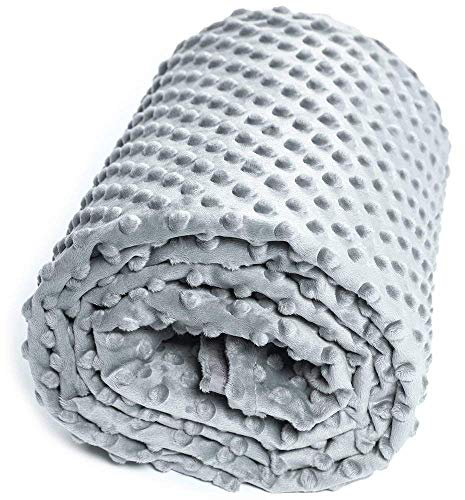 Removable Duvet Cover for Weighted Blanket,Washable Dust Cover ,Comfortable, Breathable, Soft and Extremely Durable Anxiety Relief & to Naturally Reduce Insomnia & Restless Leg Syndrome (60*80inch)