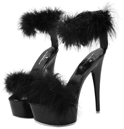 Holibanna Women Black High Heel Sandals Fashion Summer Dress Shoes Elegant Pointed Toe Block Heel Non-Slip Ladies Footwear