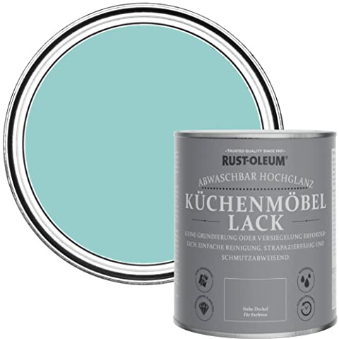 Rust-Oleum Blue Kitchen Cupboard Paint in Gloss Finish - Teal 750ml