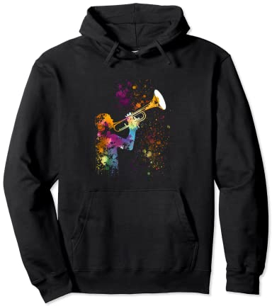 Trompete Musiker Trompeten Pullover Hoodie