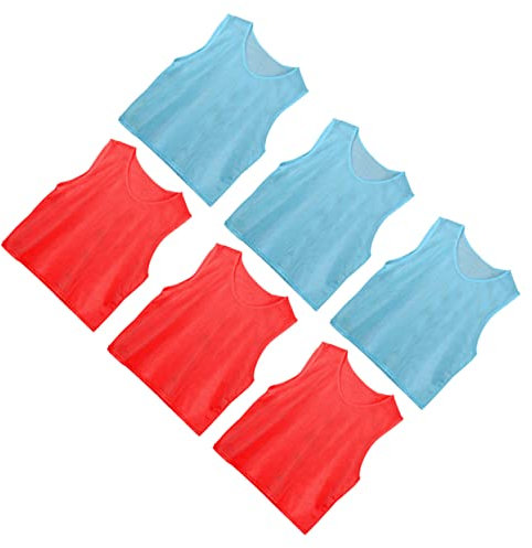 Toddmomy 6 Stk Mesh-fußballweste Trainingsweste Für Fußball Lätzchen Für Das Sporttraining Team-pinnies Für Erwachsene Jugend Fußball Pinnies Mesh Pinnies Jugend Sweatshirt Mann