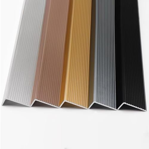 Profili Per Scale Profilo Per Bordi Scale Strisce Antiscivolo Per Gradini Lunghezza 90 Cm Profilo Per Bordi Per Scale In Alluminio, Profilo Gradini Per Interno Ed Esterno