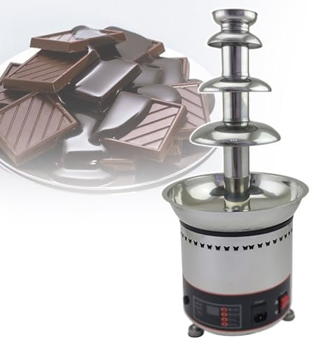 Fontana Di Cioccolato Per Feste, Fontana Di Cioccolato In Acciaio Inossidabile A 4 Livelli Fontana A Cascata Di Cioccolato, Per Azienda Di Matrimoni, Feste, Compleanno Di Bambini