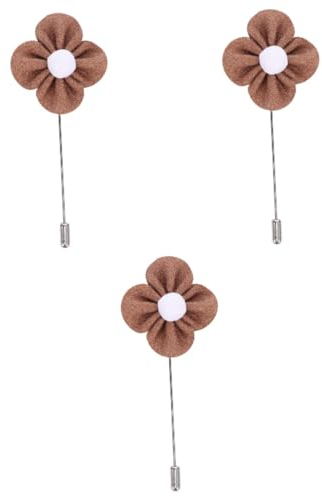 BESTYASH 3st Handgefertigte Brosche Blumenbrosche Krawattennadel Herren Krawattenbrosche Männer Reversnadel Männer Ansteckblume