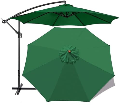 Ersatztuch für sonnenschirm 6 rippen/8 rippen, Strand terrasse garten sonnenschirm ersatzteile ersatzbezug 2m/2.7m/3m Ersatzschirm Obere Abdeckung für Marktschirm Schirmtuch(Size:3m/10ft-6 ribs,Color: