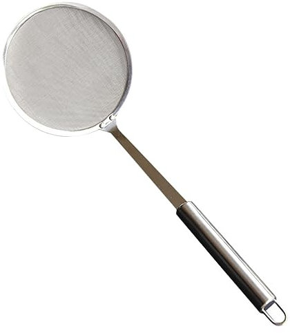 SHOWERORO Colador Espumadera Malla Fina Acero Inoxidable Utensilio Cocina Para Freír Guisar Hot Pot y Colar Alimentos Herramienta Resistente y Práctica